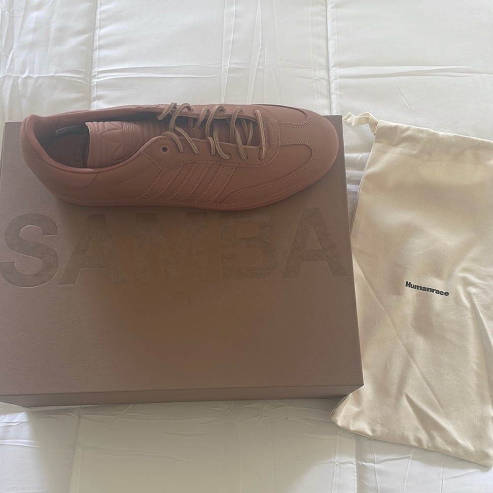 Brand new with box. Rose/ Mauve Adidas Humanrace Samba Men’s Size 13